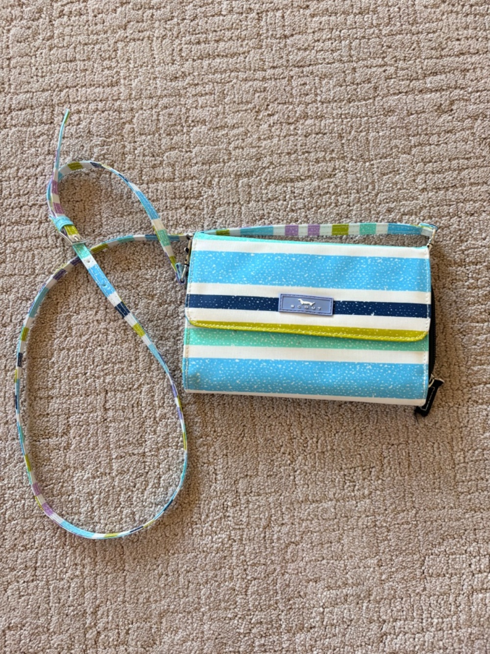 🌊Scout Crossbody & Clutch Small Stripped Tropical Purse ☀️